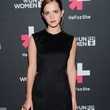 Emma Watson Attended UN Women’s “HeForShe” Afterparty in a Sheer Dress