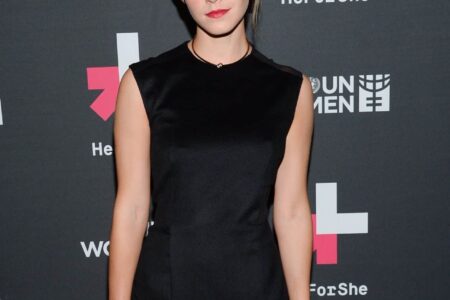 Emma Watson Attended UN Women’s “HeForShe” Afterparty in a Sheer Dress