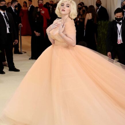 Billie Eilish Amazes All in her Peach-colored Gown at the 2021 Met Gala