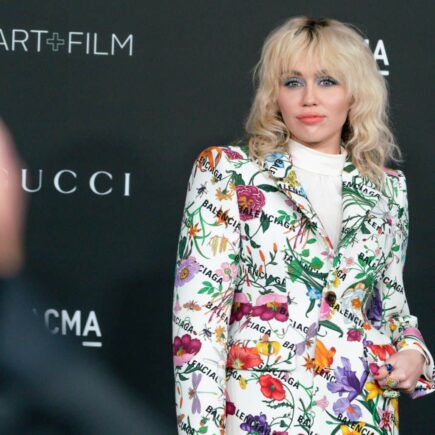 Miley Cyrus in a Tight-fitting Suit at the 2021 LACMA Art + Film Gala in LA