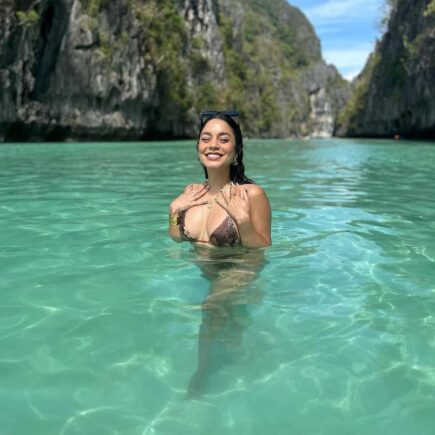 Vanessa Hudgens Oozes Beauty in a Brown Bikini on a Philippine Vacation