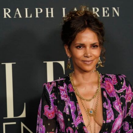 Halle Berry in an Elegant Floral Dress at Elle’s Women In Hollywood 2021