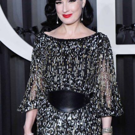 Dita Von Teese Arrives at the Season-opening of the Opera Garnier in Paris