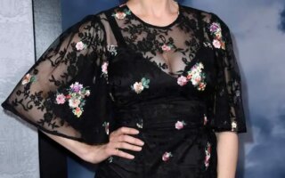 Emily Deschanel at Apple’s Mythic Quest: Raven’s Banquet Premiere in Hollywood