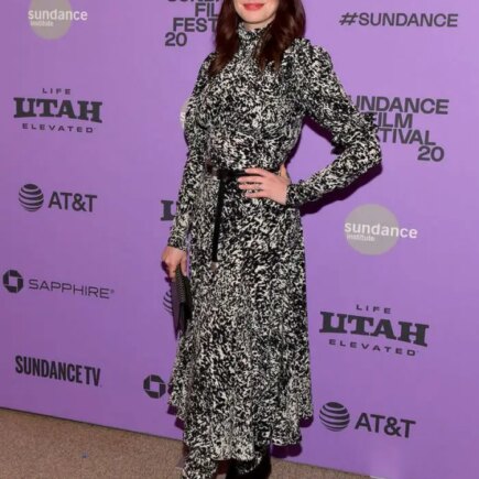 Anne Hathaway at The Last Thing He Wanted Premiere at Sundance Film Festival