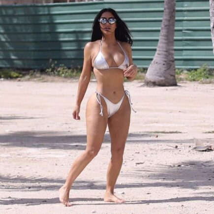 Kim Kardashian Took the Caribbean Beach by Storm for her New SKIMS Campaign