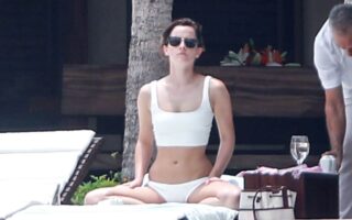 Emma Watson Looked Amazing in a White Sports Bikini in Cabo San Lucas
