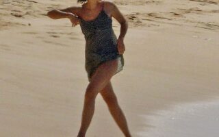 Emma Watson Turns Up the Heat in a Burgundy Bikini at the Beach in Barbados