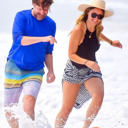 Olivia Wilde Looks Incredible as She Plays on the Beach with Jason Sudeikis