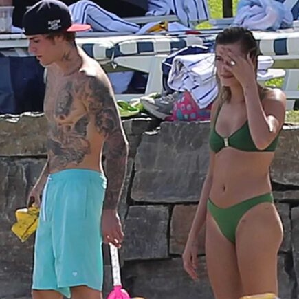 Hailey and Justin Bieber Enjoying at the Beach in Idaho