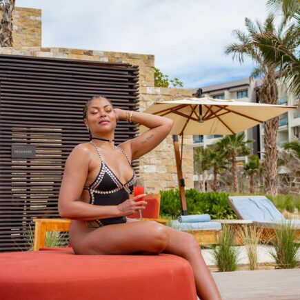 Taraji P. Henson Shows Off Her Fit Body at Romantic Vacation in Mexico