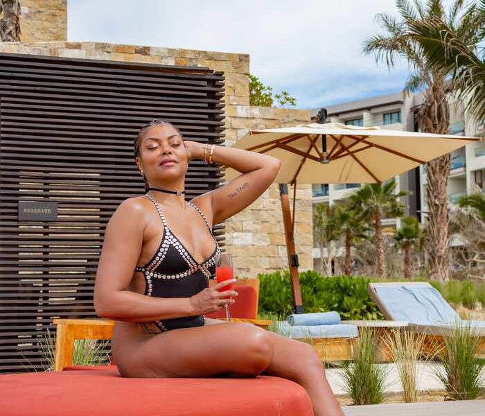 Taraji P. Henson Shows Off Her Fit Body at Romantic Vacation in Mexico