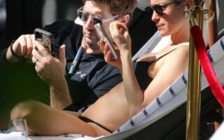 Kristin Cavallari Looks Incredible at a Pool in Black Bikini