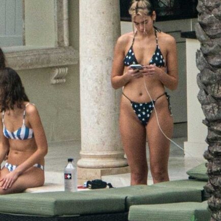 Dua Lipa in a Bikini at a Pool in Miami