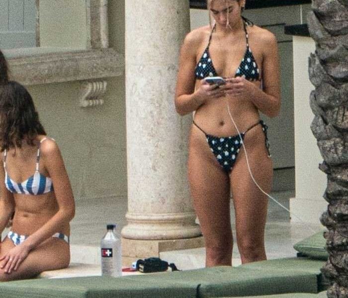 Dua Lipa in a Bikini at a Pool in Miami