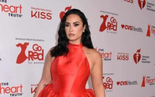 Demi Lovato Stuns in Passionate Red at American Heart Association Show