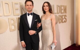 Troian Bellisario: A Vision in Stardust at Golden Globe Awards 2024