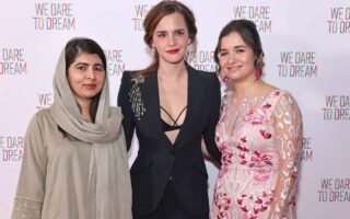 Emma Watson Turns Heads with Chic Black Suit at We Dare to Dream Premiere