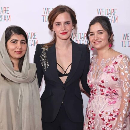 Emma Watson Turns Heads with Chic Black Suit at We Dare to Dream Premiere