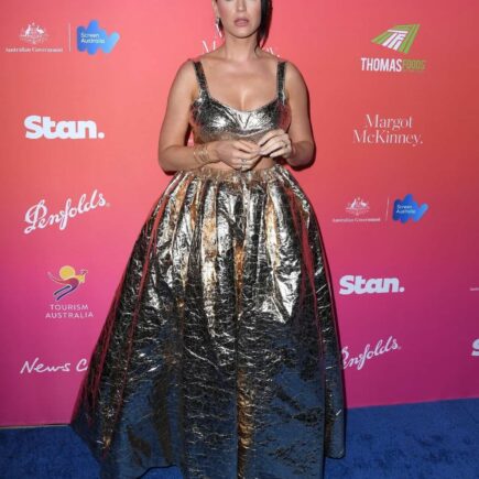 Katy Perry Dazzles in Zimmermann Crop Top and Skirt at G’Day USA Arts Gala