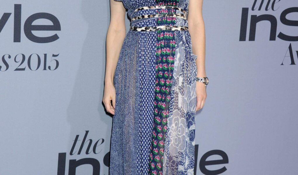Alexandra Daddario Turns Heads in Blue and Purple Dress at InStyle Awards