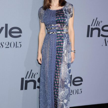 Alexandra Daddario Turns Heads in Blue and Purple Dress at InStyle Awards