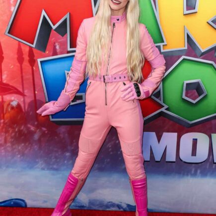 Anya Taylor-Joy Channels Princess Peach in Head-to-Toe Pink Jumpsuit