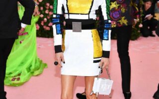 Jennifer Connelly Stuns in Louis Vuitton Mini Dress at Met Gala