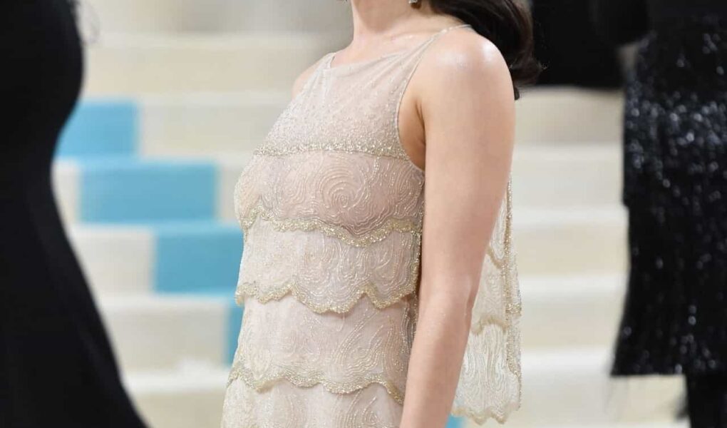 Alexandra Daddario Radiates Elegance at Met Gala 2023 in Sheer Dior Dress