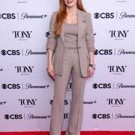 Jessica Chastain Shines at Tony Awards Meet The Nominees Press Event