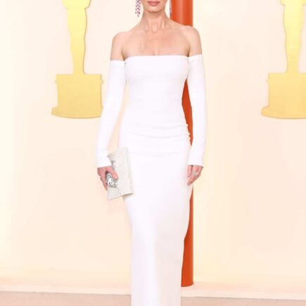 Emily Blunt Shines in a White Dress at the 95th Academy Awards