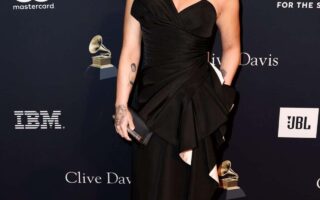 Demi Lovato and Jordan Lutes Make Red Carpet Debut at Pre-GRAMMY Gala