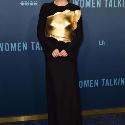 Olivia Wilde Wore a Gold Breastplate at the “Women Talking” Premiere in LA