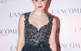 Emma Watson Stuns in a Sheer Black Dress at the Lancome Event in Hong Kong
