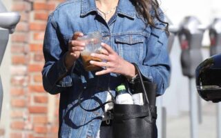 Jordana Brewster Turns Heads in Short Shorts While on a Coffee Run in LA