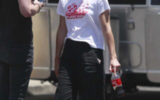Emma Watson Poses Sensually for a Photo During a Walk with a Buddy in LA