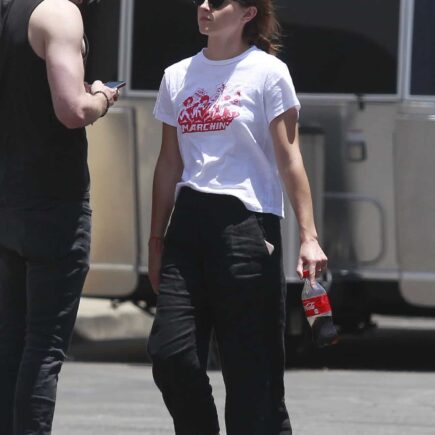 Emma Watson Poses Sensually for a Photo During a Walk with a Buddy in LA