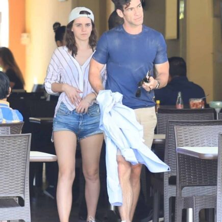 Emma Watson Looks Fantastic in Daisy Dukes During her Quiet Lunch in Mexico