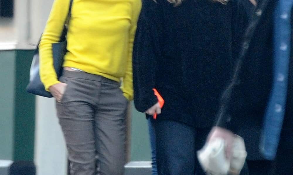 Emma Watson Looked Chic in a Yellow Sweater as she Headed Out to Lunch