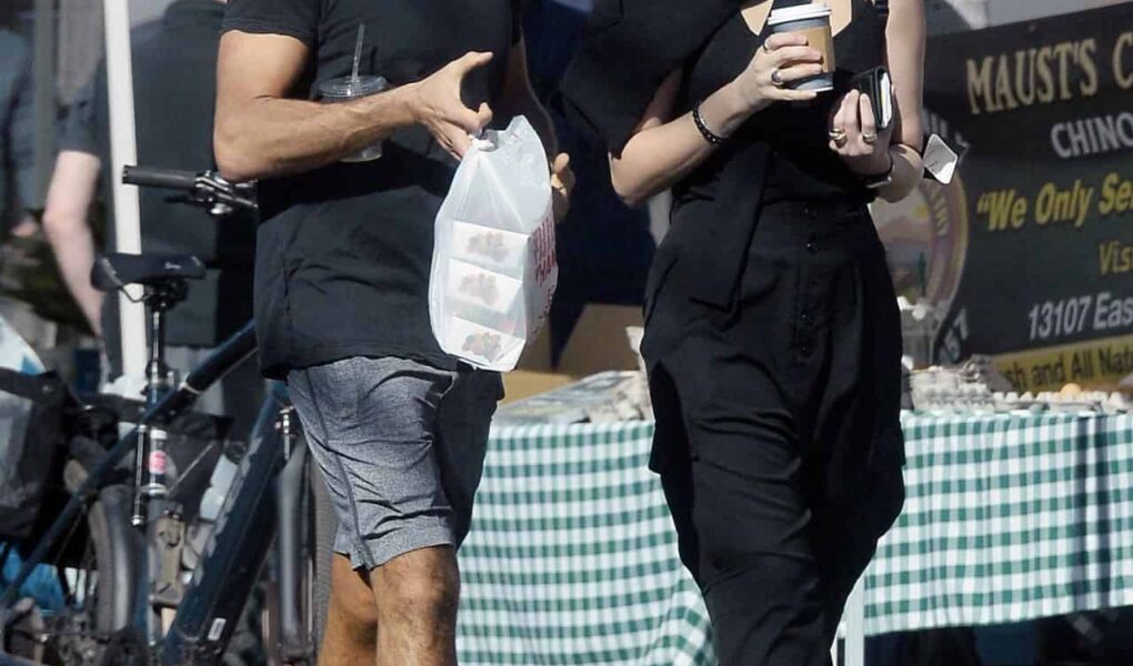 Jaimie Alexander and David Raymond Shopping at the Farmer’s Market in LA