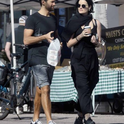 Jaimie Alexander and David Raymond Shopping at the Farmer’s Market in LA