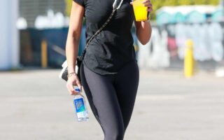Lori Harvey Stuns in her All-black Workout Gear after Pilates Class in WeHo