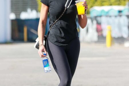 Lori Harvey Stuns in her All-black Workout Gear after Pilates Class in WeHo