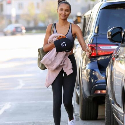 Jasmine Tookes Displays her Incredible Figure while Leaving the Gym in LA