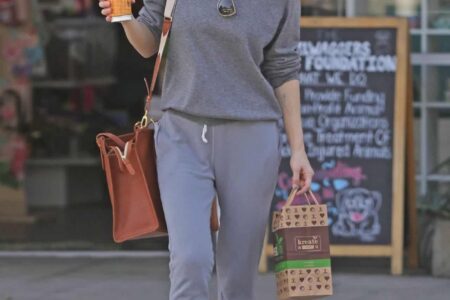 Alexandra Daddario Looks Comfy while Taking Errands and Sipping Coffee