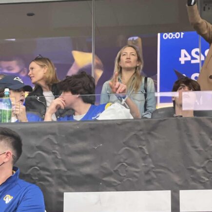 Kate Hudson in a Denim Shirt at a LA Rams vs. San Francisco 49ers Game