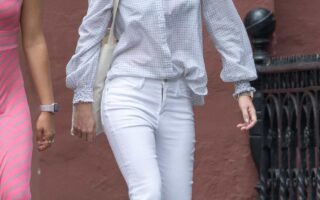 Emma Watson Radiated Beauty in a White Outfit During Outing With Friends
