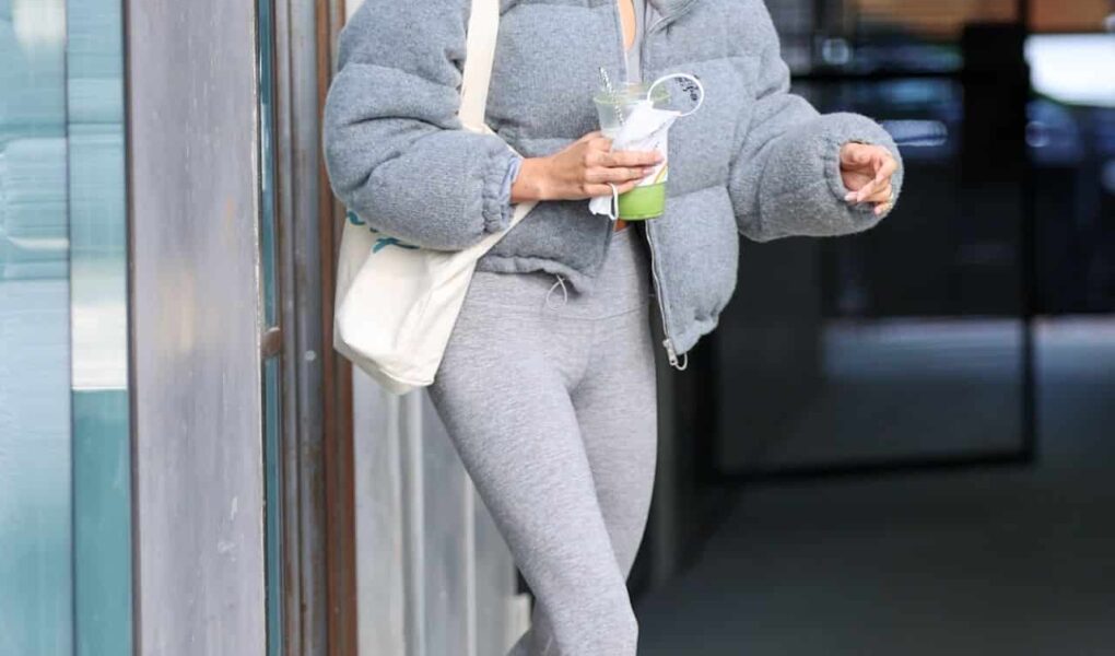 Hailey Bieber Showcases her Flawless Figure While Leaving Pilates Class