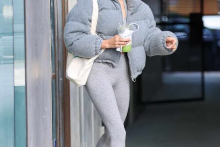 Hailey Bieber Showcases her Flawless Figure While Leaving Pilates Class