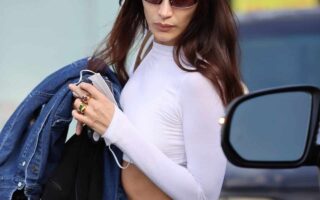 Bella Hadid Shows Off Her Incredible Figure While Leaving Gym